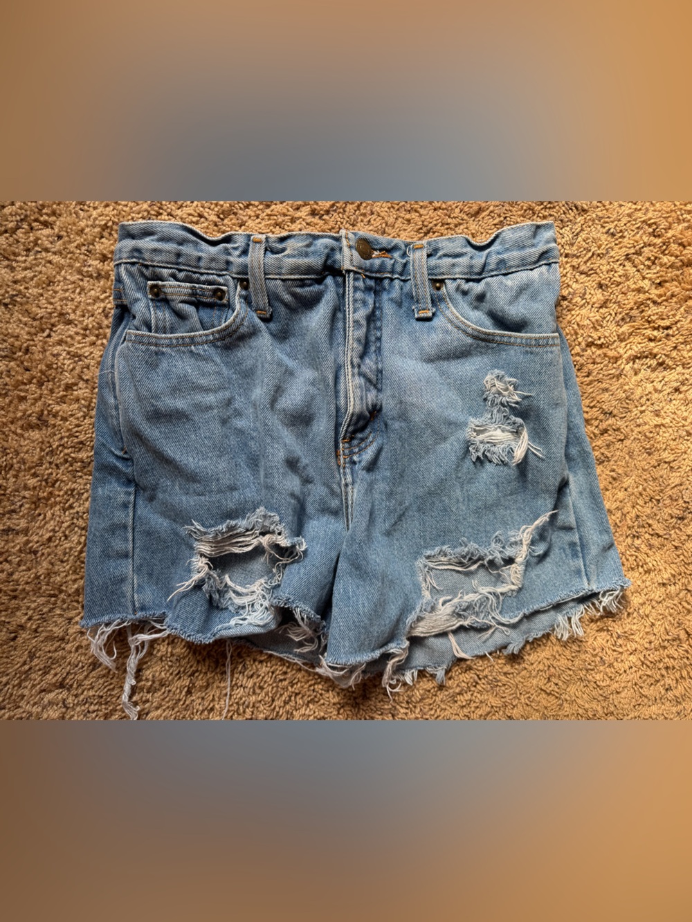 J.G. Hook Distressed Denim Shorts (Est. Size 2) EUC
